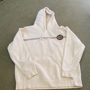 Men’s cream and maroon Santa Cruz sweatshirt